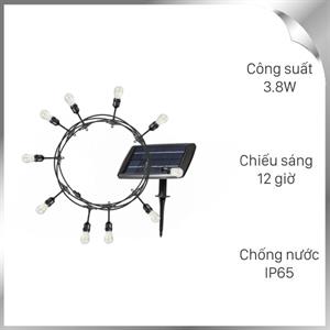 Đèn dây trang trí năng lượng mặt trời Modi MD-SLB-7M10B PLUS WW