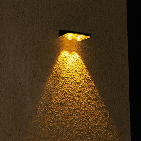 Đèn hắt tường năng lượng mặt trời Modi MD-SOLAR-H1026 WW Màu Đen