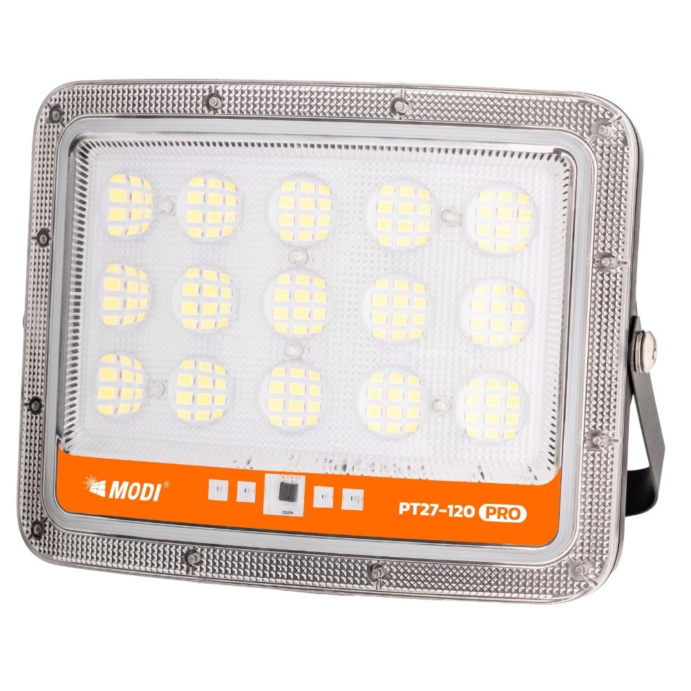 Đèn pha năng lượng mặt trời Modi MD-PT27-120-PRO Màu Đen