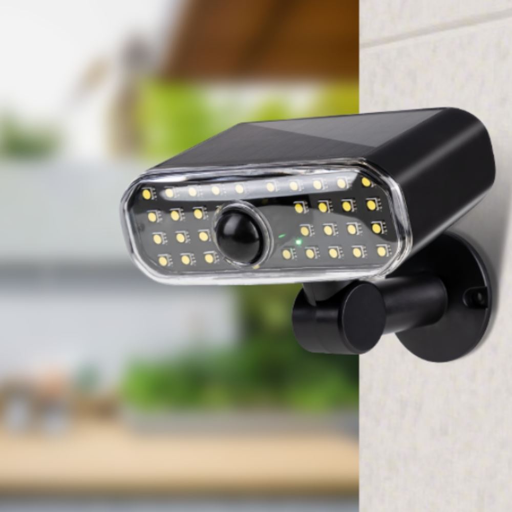 Đèn an ninh chống trộm năng lượng mặt trời Modi MD-SOLAR-W7003 WH Màu Đen