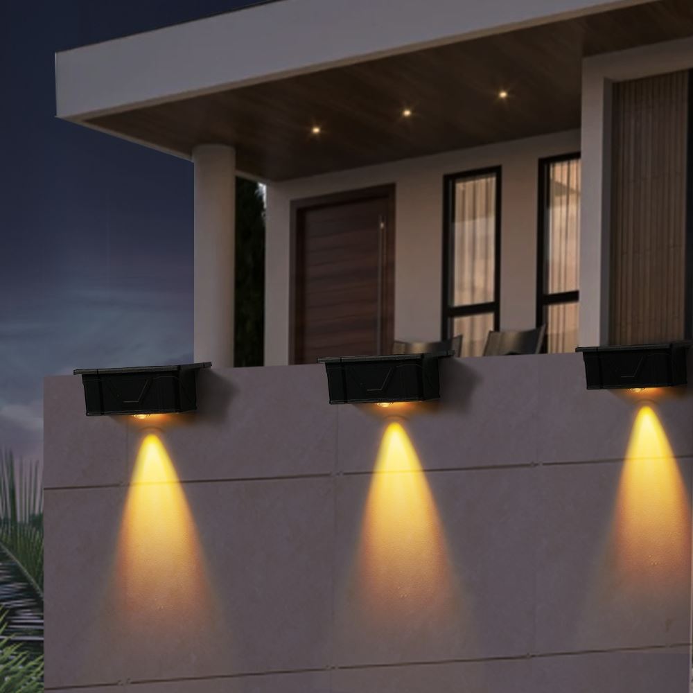 Đèn hắt tường năng lượng mặt trời Modi MD-SWL-T1-2P WW Màu Đen