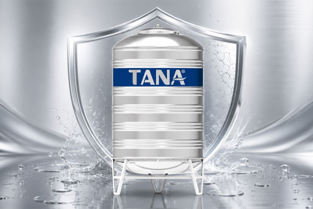 Bồn nước inox đứng 1000 lít Tân Á BI-TA-1000D Màu Bạc Inox