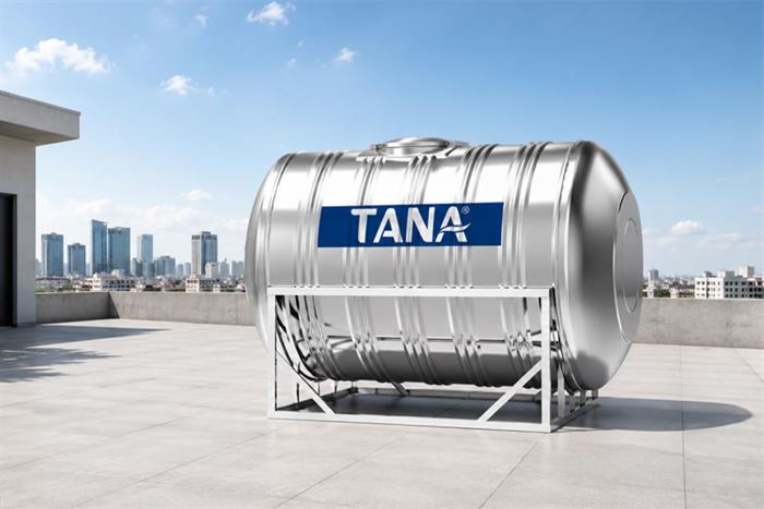 Bồn nước inox ngang 2000 lít Tân Á BI-TA-2000N Màu Bạc Inox