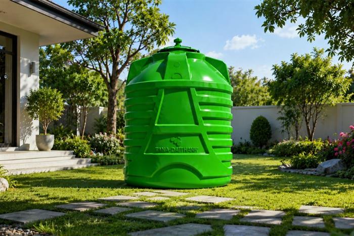 Bồn nước nhựa đứng 1000 lít Tân Á Đại Thành Plasman BN-PL1000D Màu Xanh lá