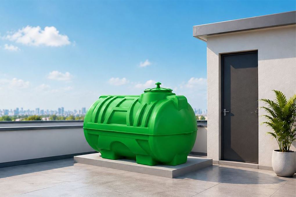 Bồn nước nhựa ngang 500 lít Tân Á Đại Thành Plasman BN-PL500N Màu Xanh lá