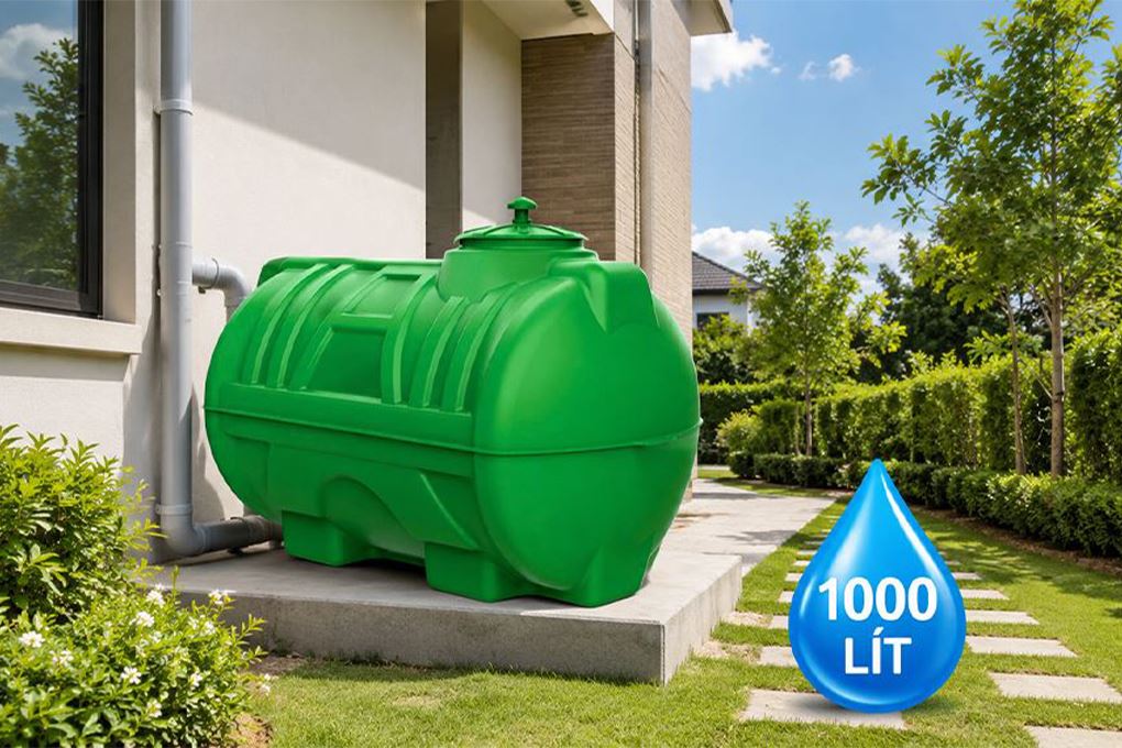 Bồn nước nhựa ngang 1000 lít Tân Á Đại Thành Plasman BN-PL1000N Màu Xanh lá