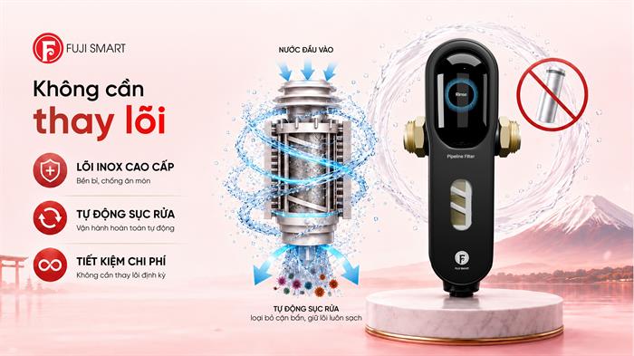 Máy lọc tổng đầu nguồn Fuji Smart PA40 Màu Đen