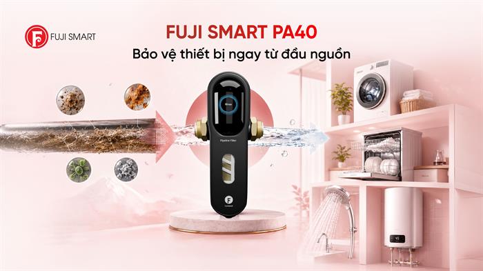 Máy lọc tổng đầu nguồn Fuji Smart PA40 Màu Đen