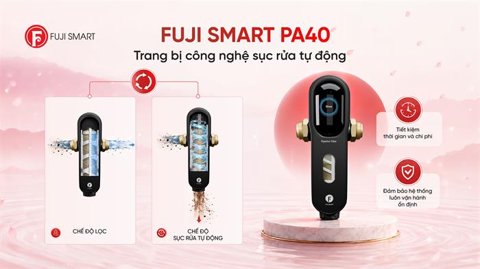Máy lọc tổng đầu nguồn Fuji Smart PA40 Màu Đen