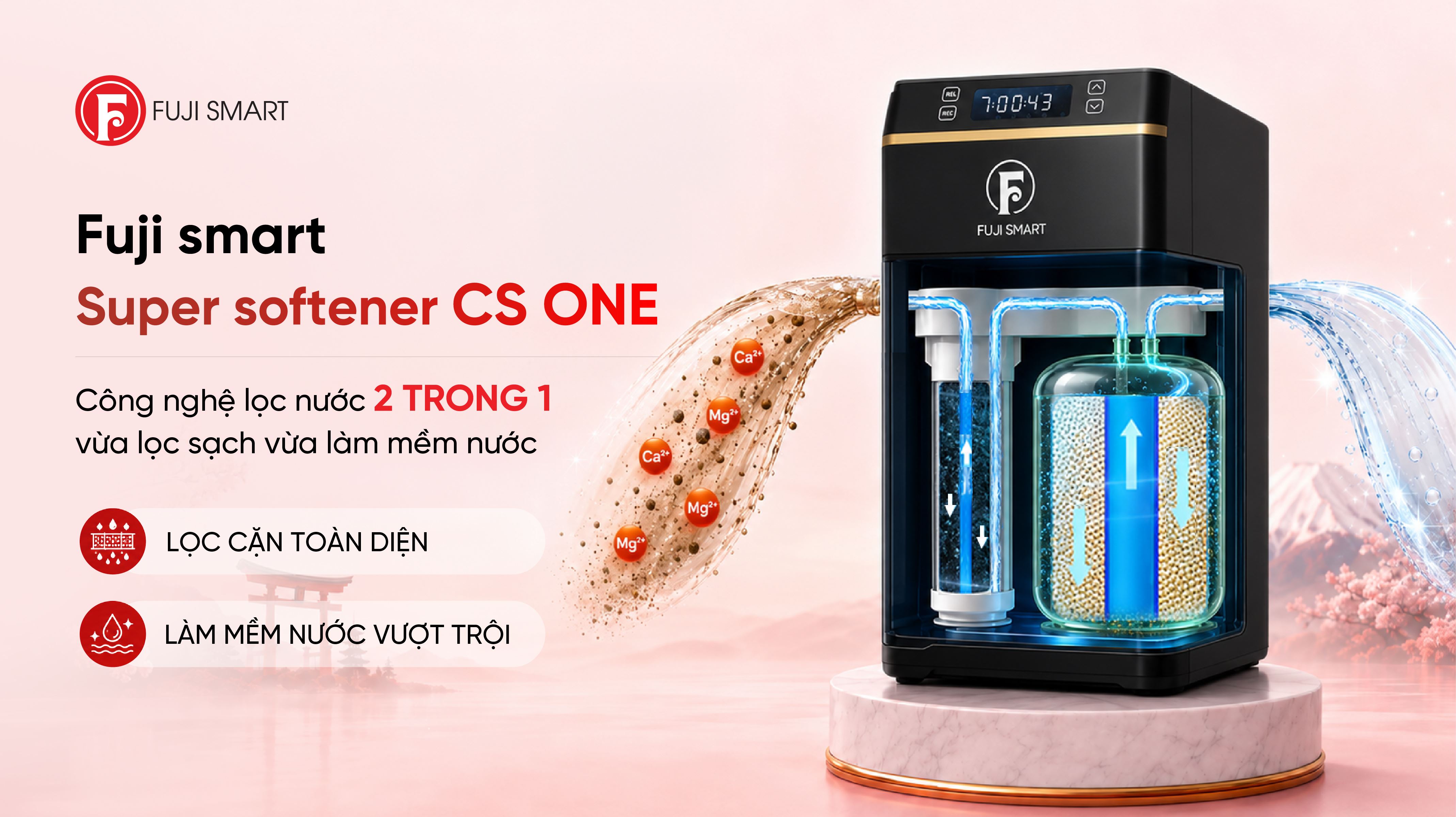 Máy lọc tổng đầu nguồn Fuji Smart Super Softener CS One - 5
