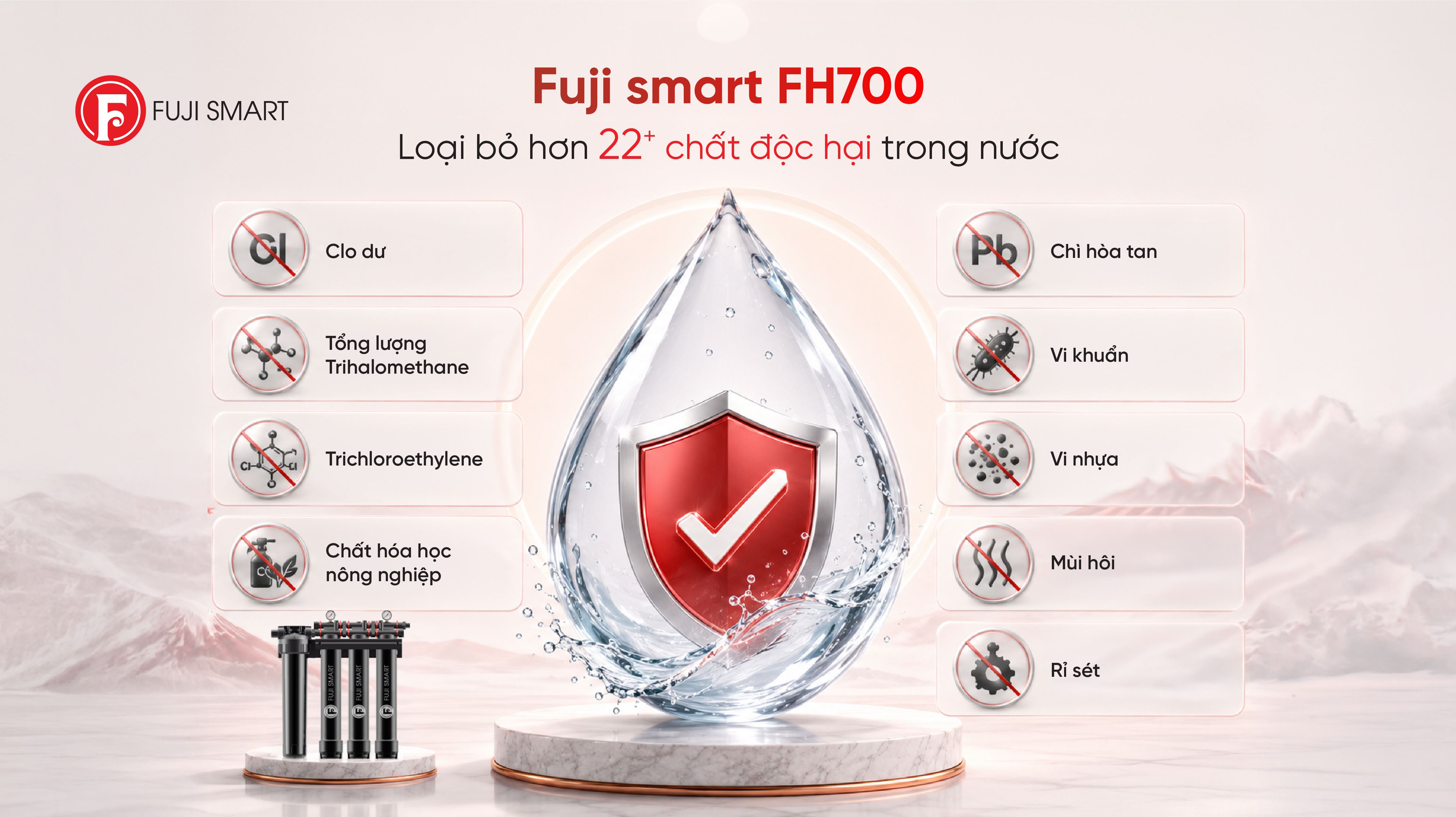 Máy lọc tổng đầu nguồn Fuji Smart FH700 - 7