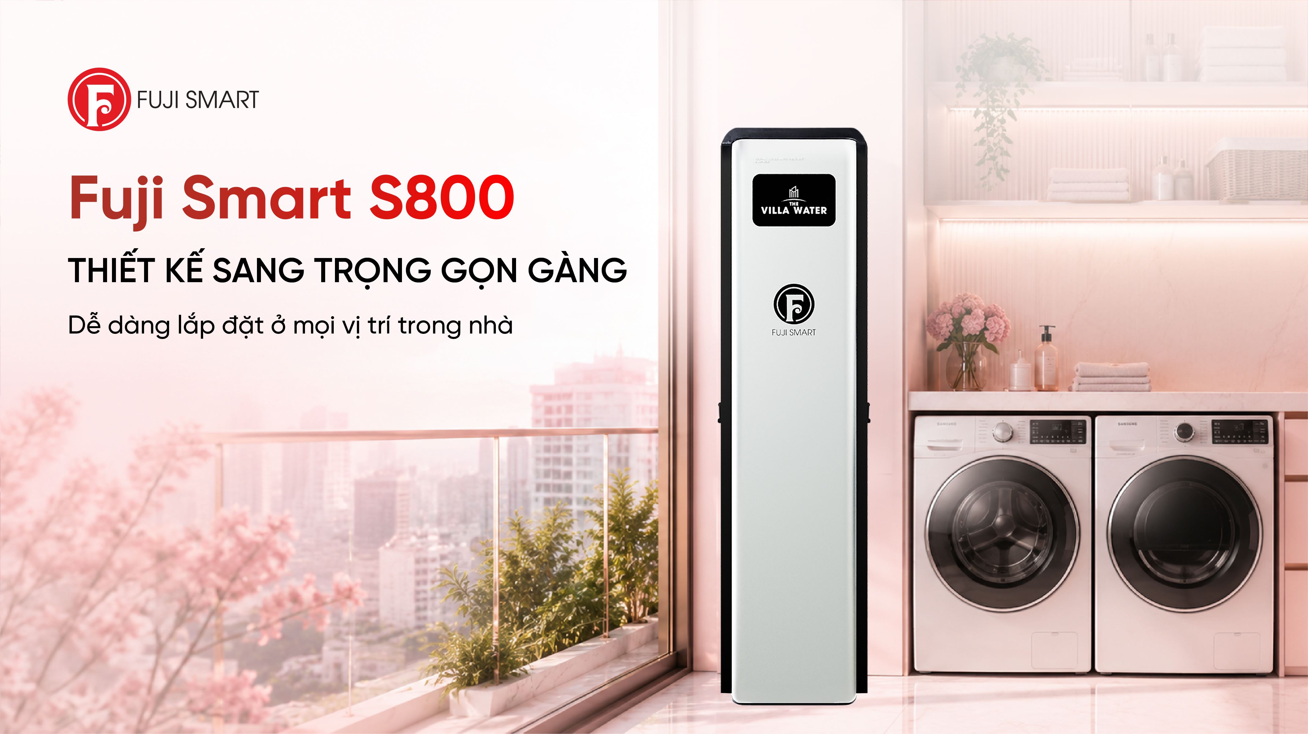 Máy lọc tổng đầu nguồn Fuji Smart S800 Màu Đen - Xám