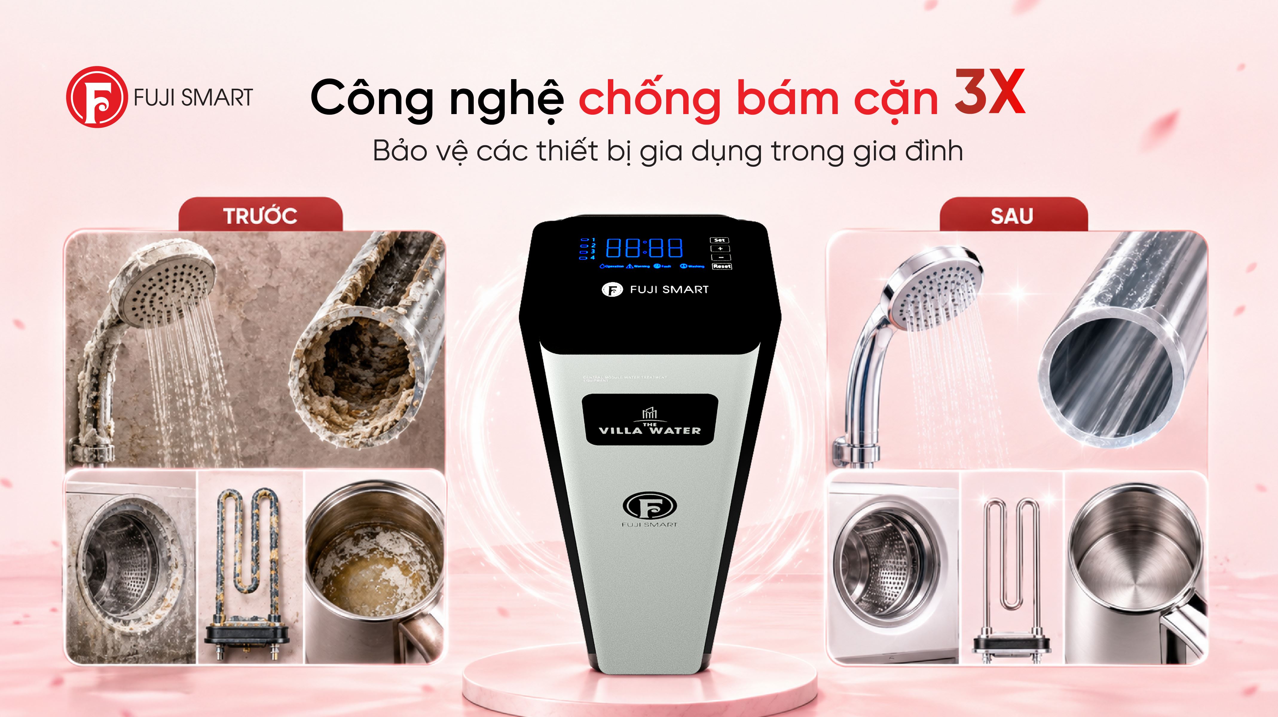 Máy lọc tổng đầu nguồn Fuji Smart S800 Màu Đen - Xám