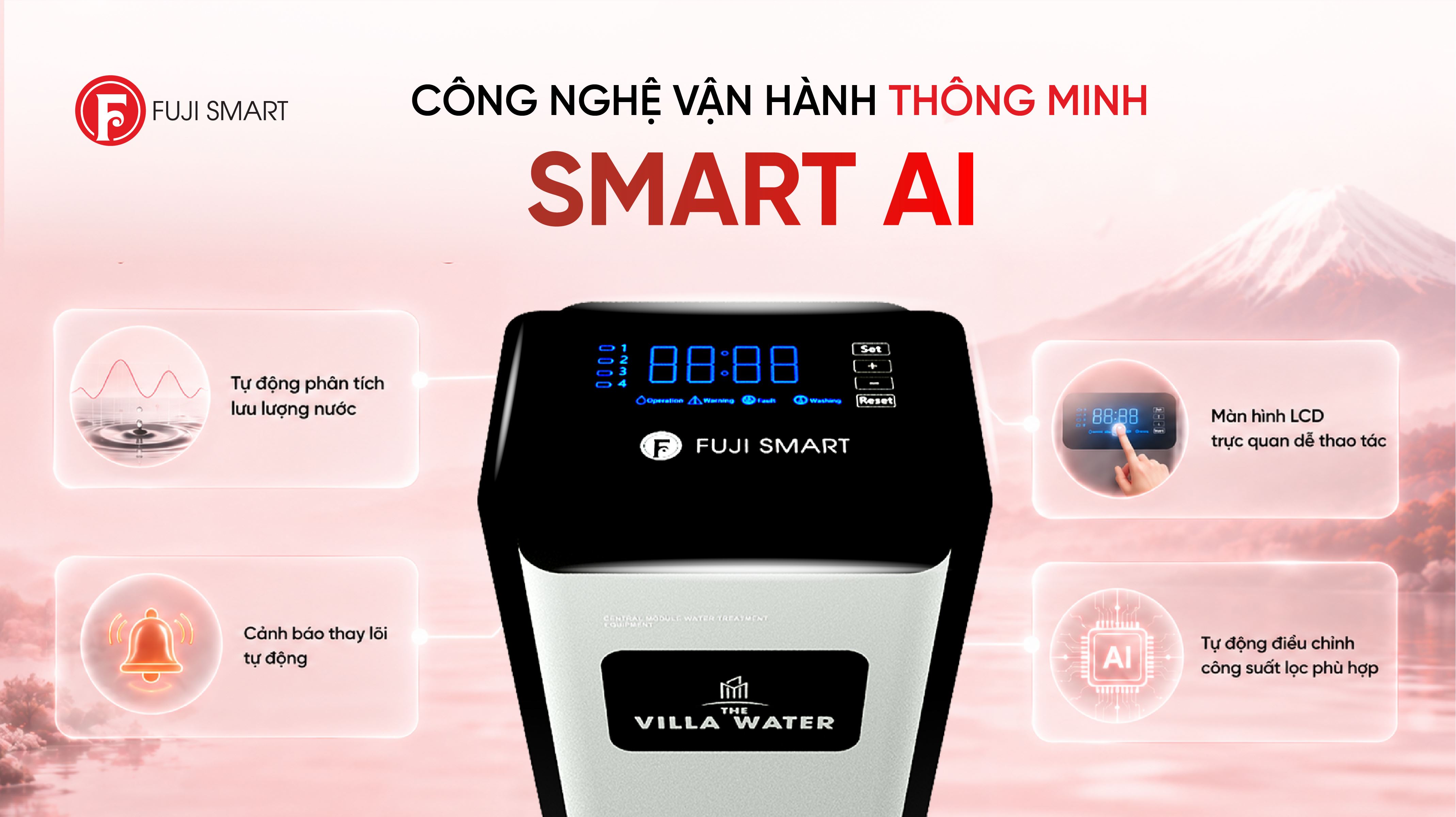 Máy lọc tổng đầu nguồn Fuji Smart S800 Màu Đen - Xám