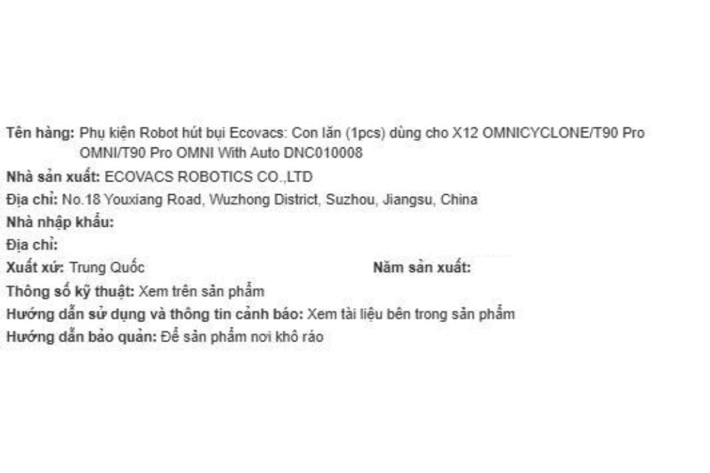 Phụ kiện Giẻ lau dùng cho Robot hút bụi Ecovacs X12 Omnicyclone/ T90 PRO OMNI Màu Trắng