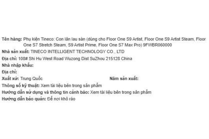 Phụ kiện Giẻ lau dùng cho Hút bụi lau sàn Tineco S7 Stretch Steam Màu Trắng