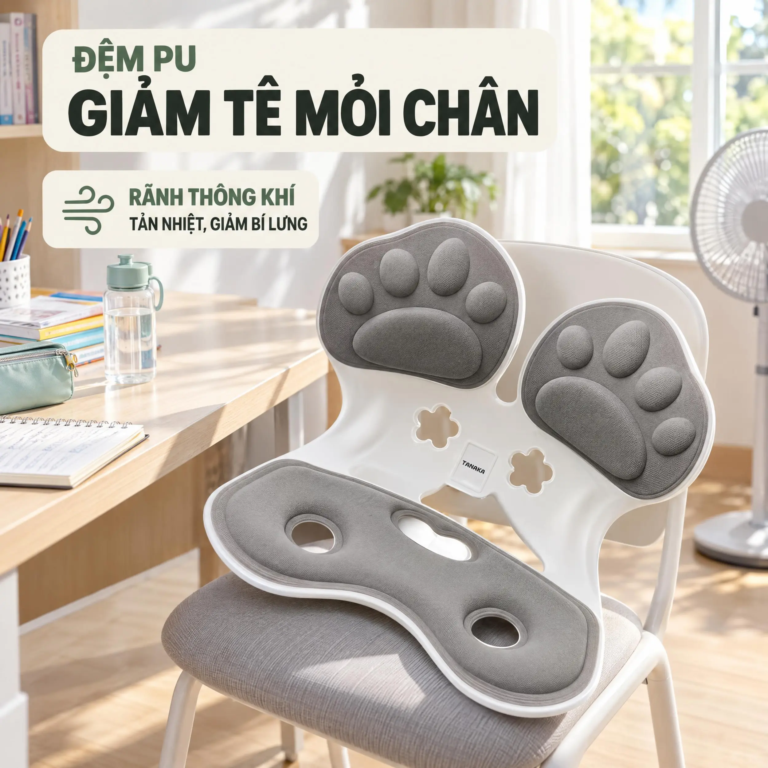 Ghế chỉnh dáng ngồi TANAKA CP-BR-GR Màu Xám