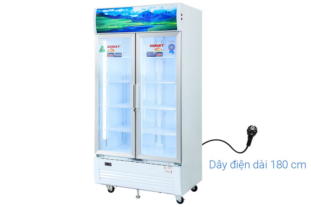 Tủ mát 2 cánh Sanaky 900 lít TM.VH1009HP Màu Trắng
