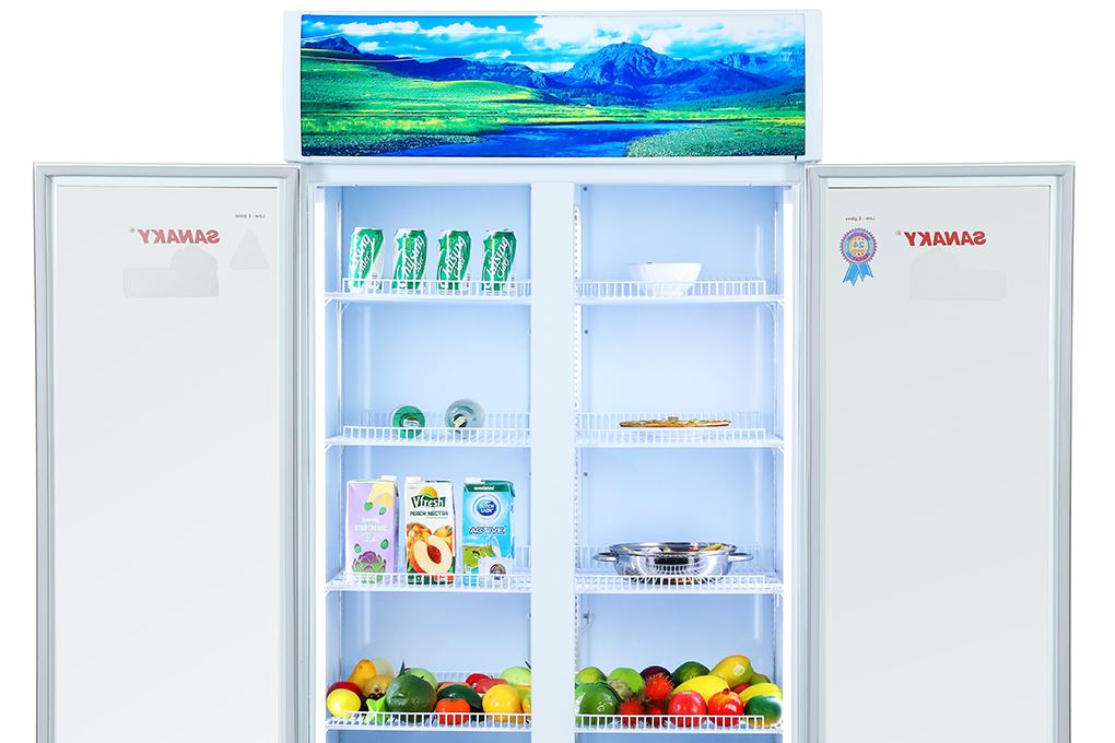 Tủ mát 2 cánh Sanaky 900 lít TM.VH1009HP Màu Trắng