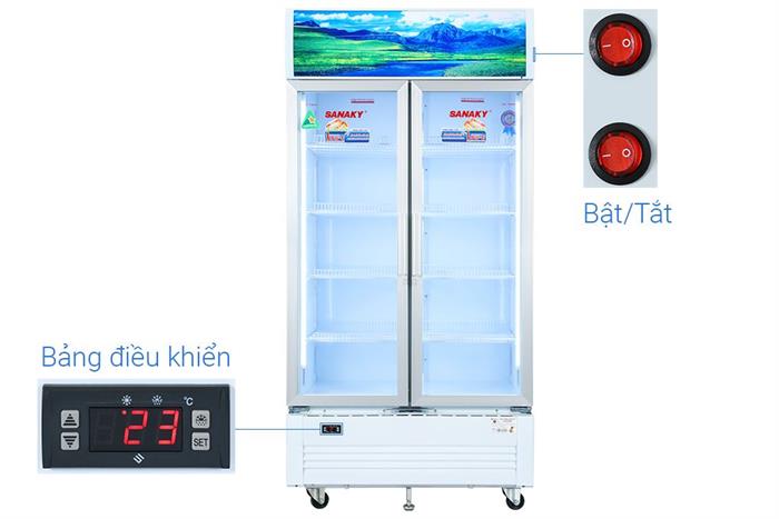 Tủ mát 2 cánh Sanaky 900 lít TM.VH1009HP Màu Trắng