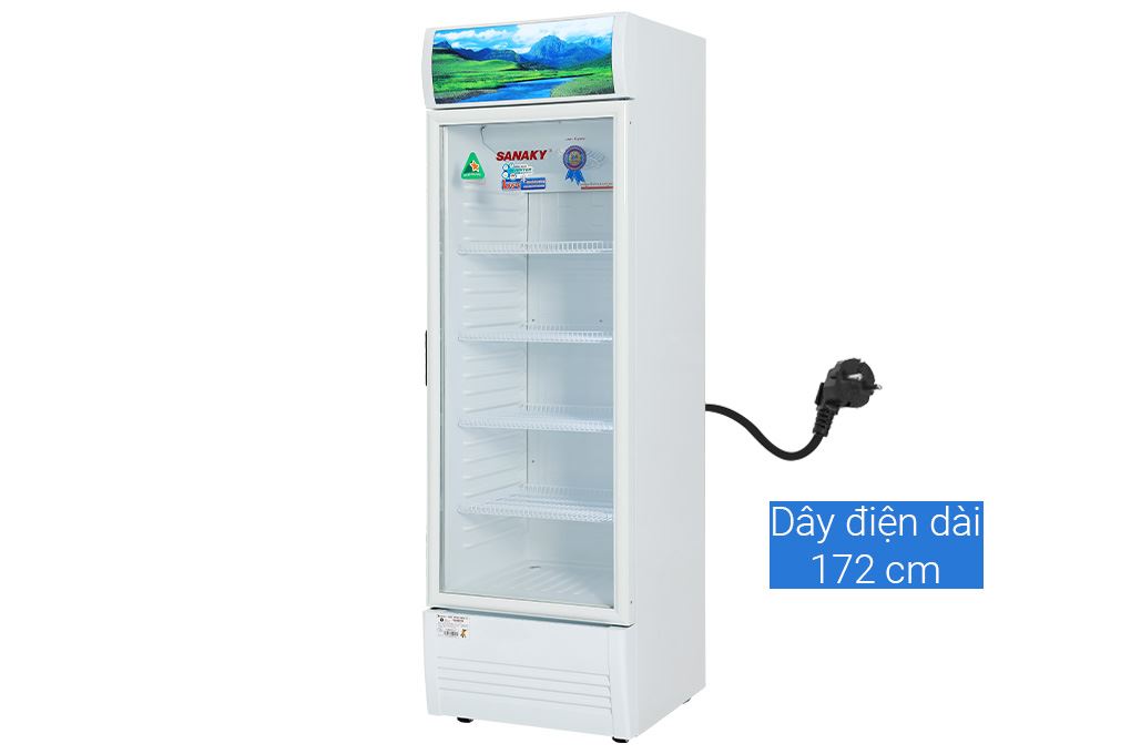 Tủ mát Sanaky Inverter 340 lít TM.VH408K3L Màu Trắng