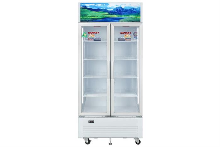 Tủ mát 2 cánh Sanaky 700 lít TM.VH8009HP Màu Trắng