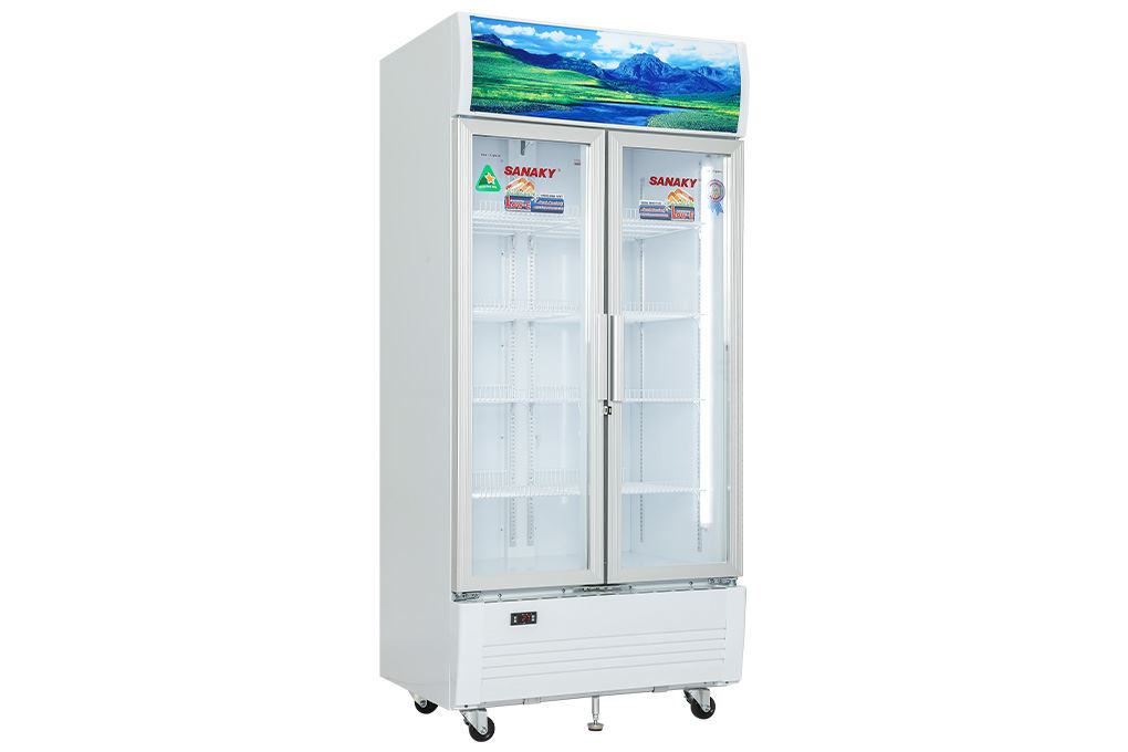 Tủ mát 2 cánh Sanaky 700 lít TM.VH8009HP Màu Trắng