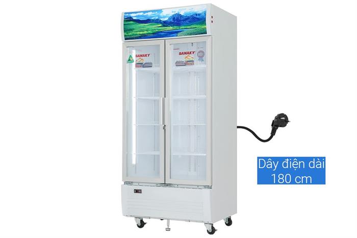 Tủ mát 2 cánh Sanaky 700 lít TM.VH8009HP Màu Trắng