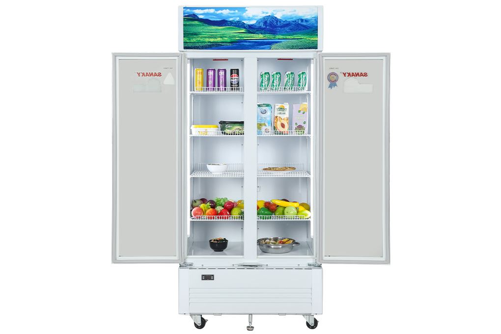 Tủ mát 2 cánh Sanaky 700 lít TM.VH8009HP Màu Trắng