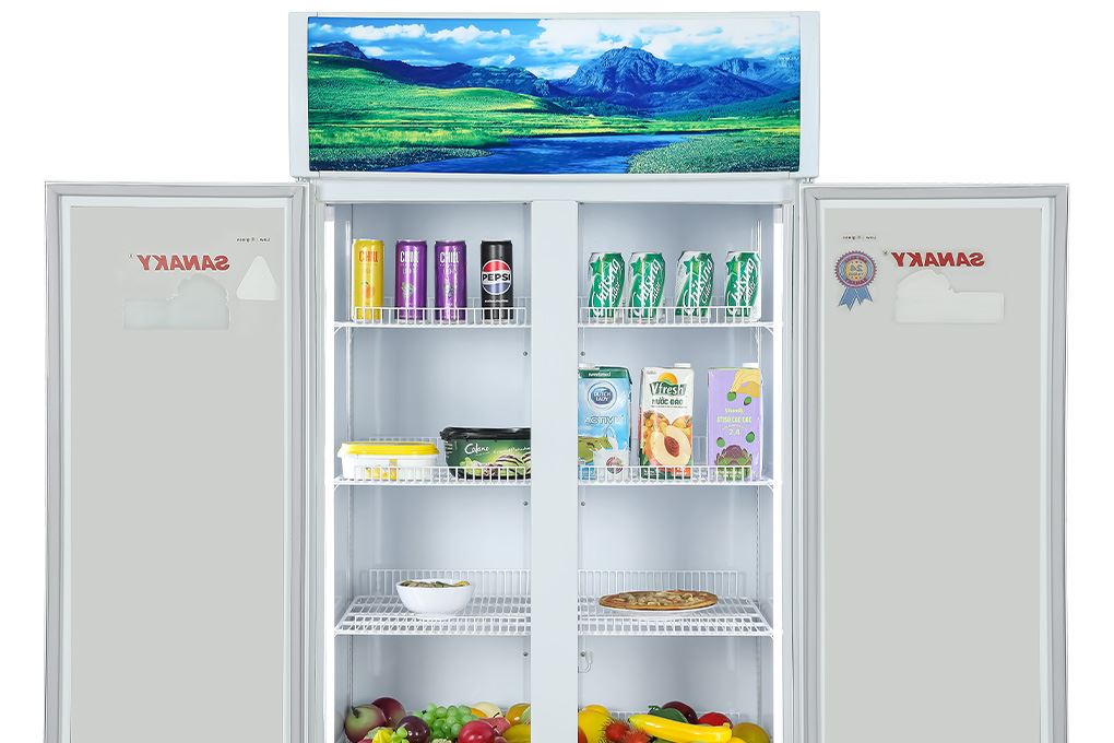 Tủ mát 2 cánh Sanaky 700 lít TM.VH8009HP Màu Trắng