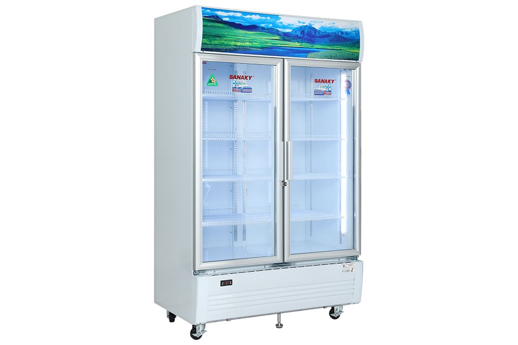 Tủ mát 2 cánh Sanaky Inverter 1100 lít TM.VH1209HP3 Màu Trắng