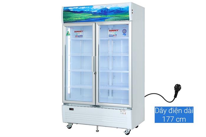 Tủ mát 2 cánh Sanaky Inverter 1100 lít TM.VH1209HP3 Màu Trắng