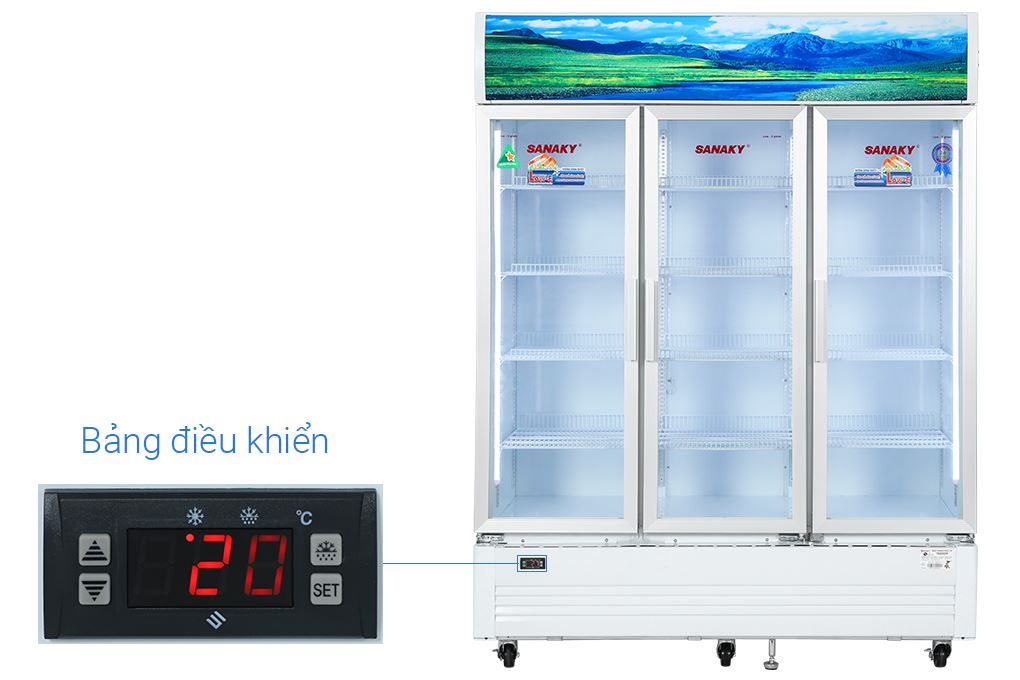 Tủ mát Sanaky 1400 lít TM.VH1520HP Màu Trắng