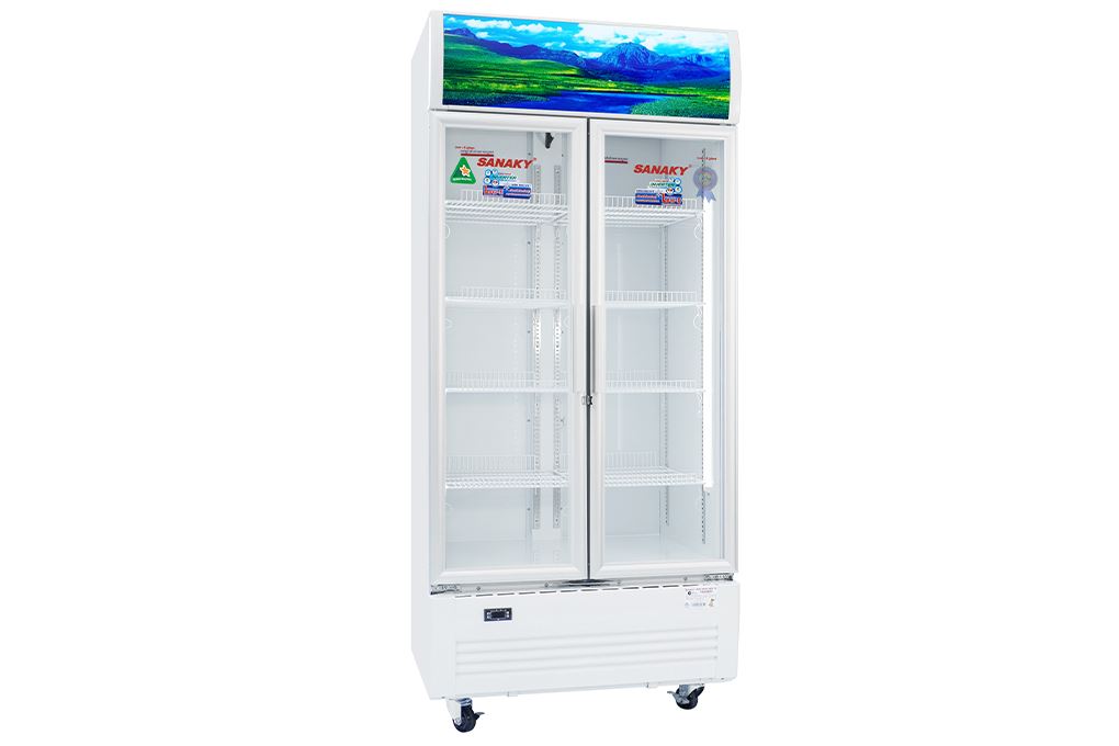 Tủ mát 2 cánh Sanaky Inverter 700 lít VH-8009HP3 Màu Trắng