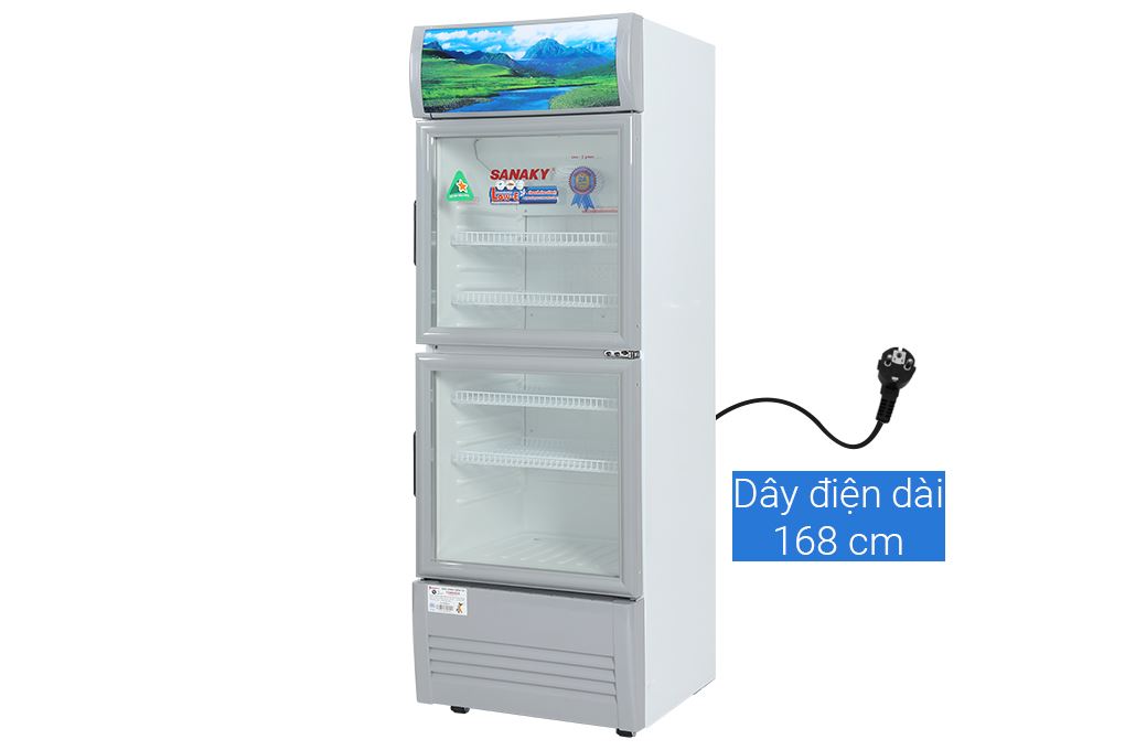 Tủ mát 2 cánh Sanaky 240 lít VH-308WL Màu Trắng