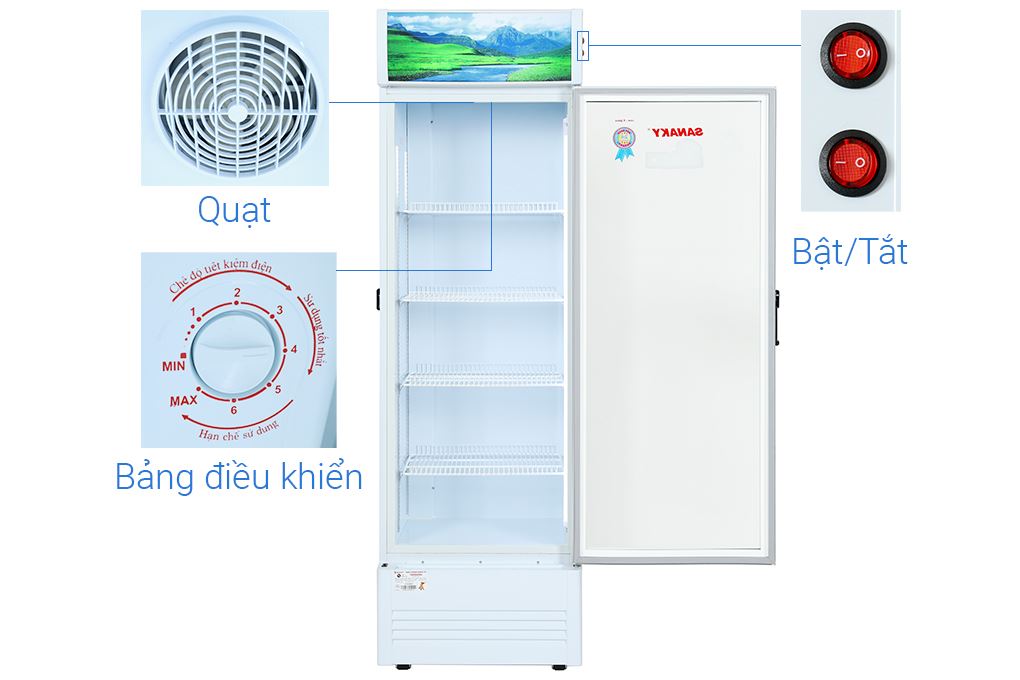 Tủ mát Sanaky 400 lít VH-4089K Màu Trắng