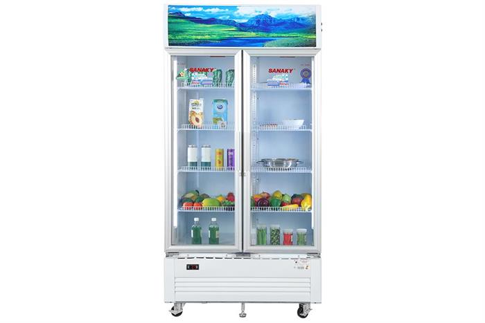 Tủ mát 2 cánh Sanaky Inverter 900 lít VH-1009HP3 Màu Trắng