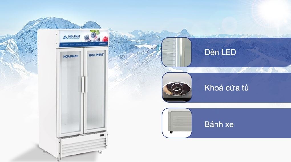 Tiện ích - Tủ mát Hòa Phát Inverter 812 lít HSR D8812 Tiện ích - Tủ mát Hòa Phát Inverter 812 lít HSR D8812