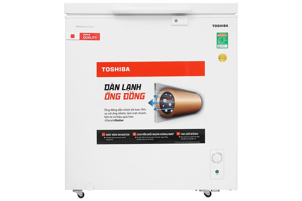 Tủ đông Toshiba Inverter 201 lít GR-RC265CM-PMV(01) Màu Trắng