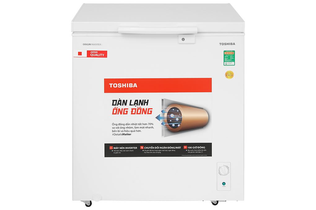 Tủ đông Toshiba Inverter 201 lít GR-RC265CM-PMV(01) Màu Trắng
