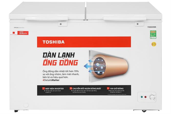 Tủ đông Toshiba Inverter 362 lít GR-RC470CM-PMV(01) Màu Trắng