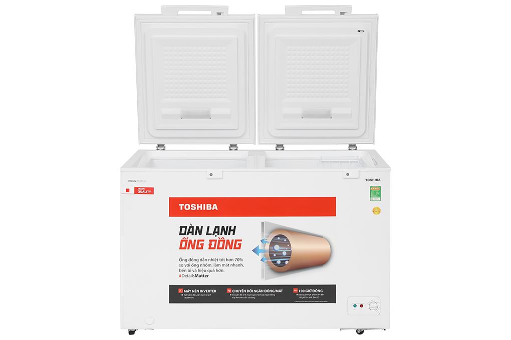 Tủ đông Toshiba Inverter 362 lít GR-RC470CM-PMV(01) Màu Trắng