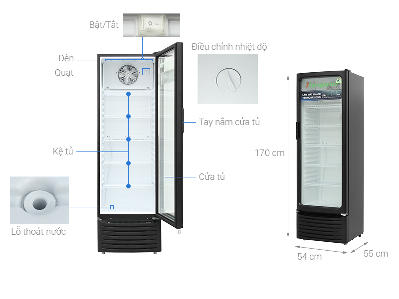 Tủ mát Kangaroo 250 lít KGSC250N1