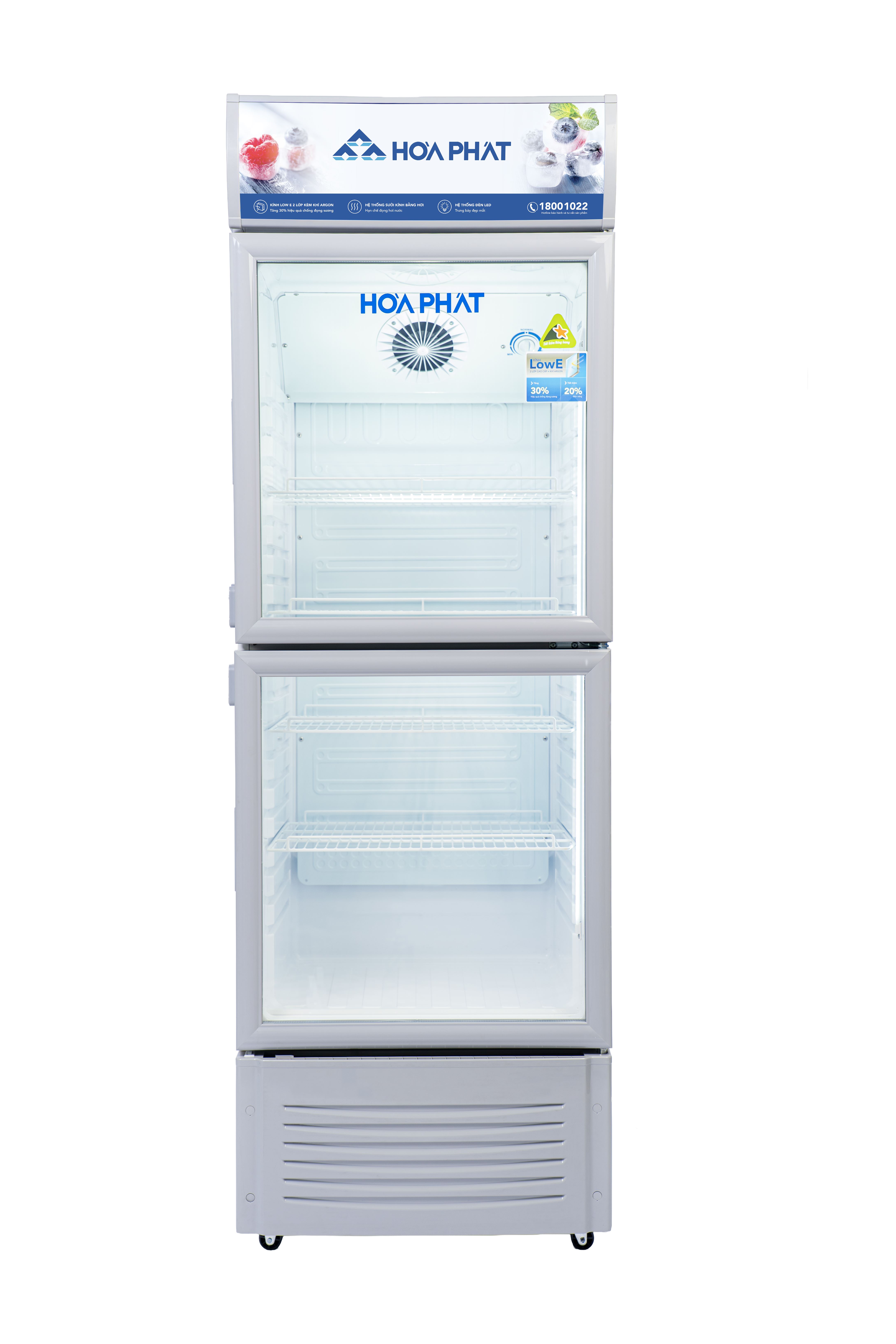 Tủ mát 2 cánh Hòa Phát 280 lít HSR S6280.Z Màu Trắng