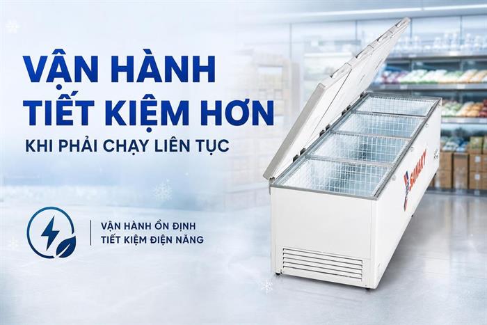 Tủ đông Sanaky Inverter 2000 lít VH-2399HY3 Màu Trắng
