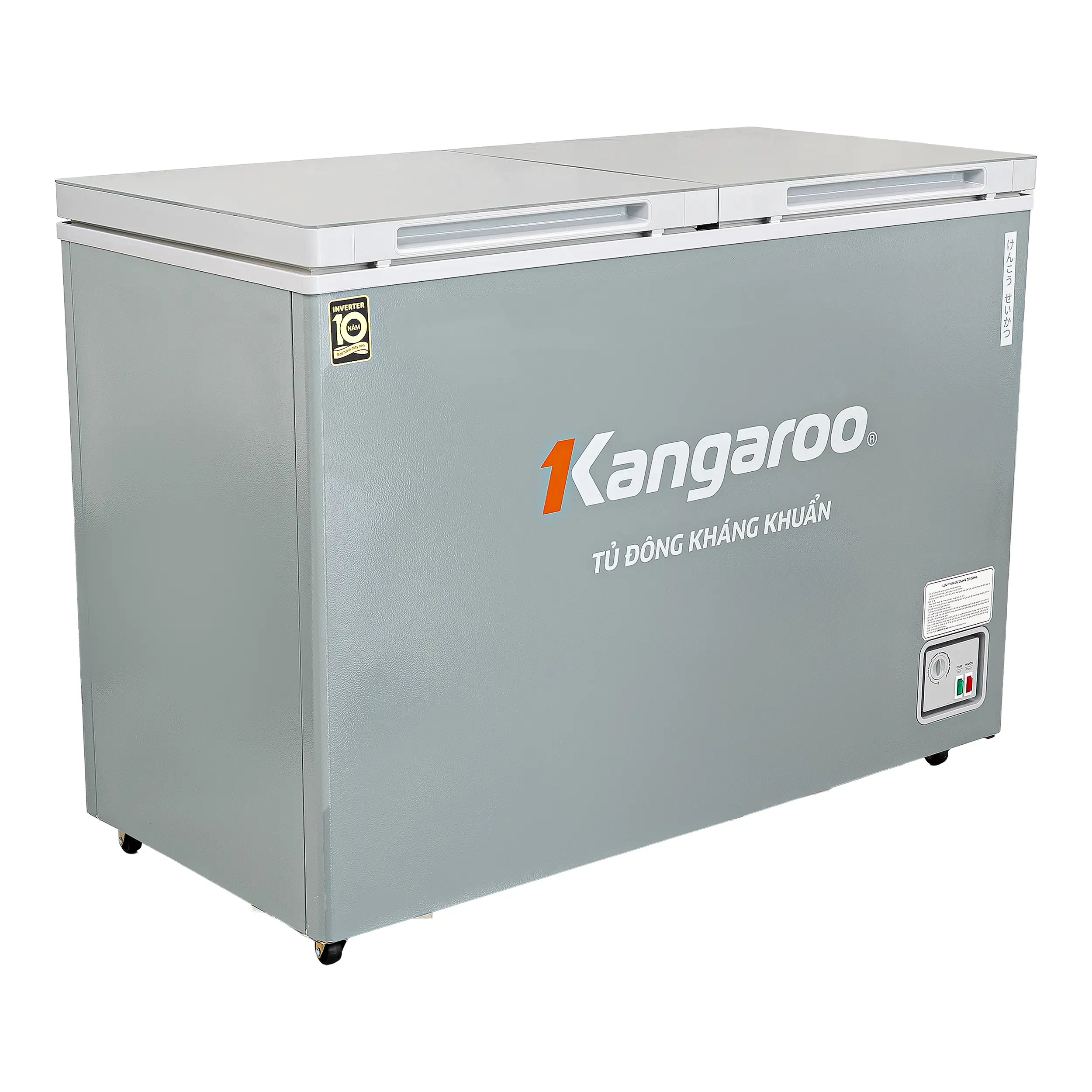 Tủ đông Kangaroo Inverter 286 lít KGFZC286IK1 Màu Ghi