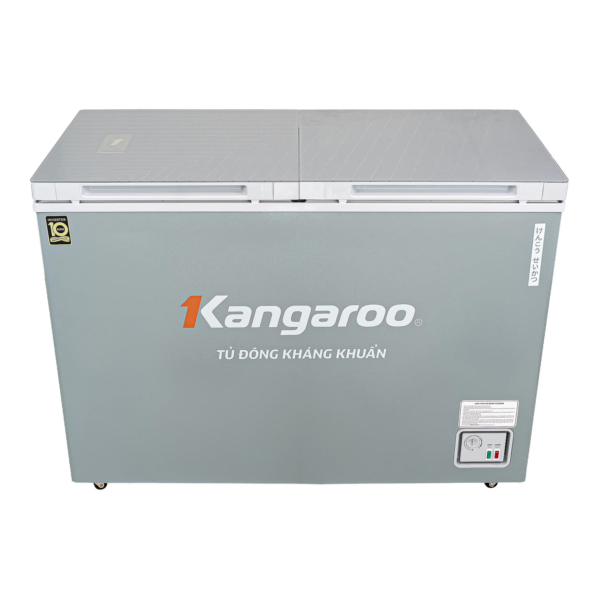 Tủ đông Kangaroo Inverter 286 lít KGFZC286IK1 Màu Ghi