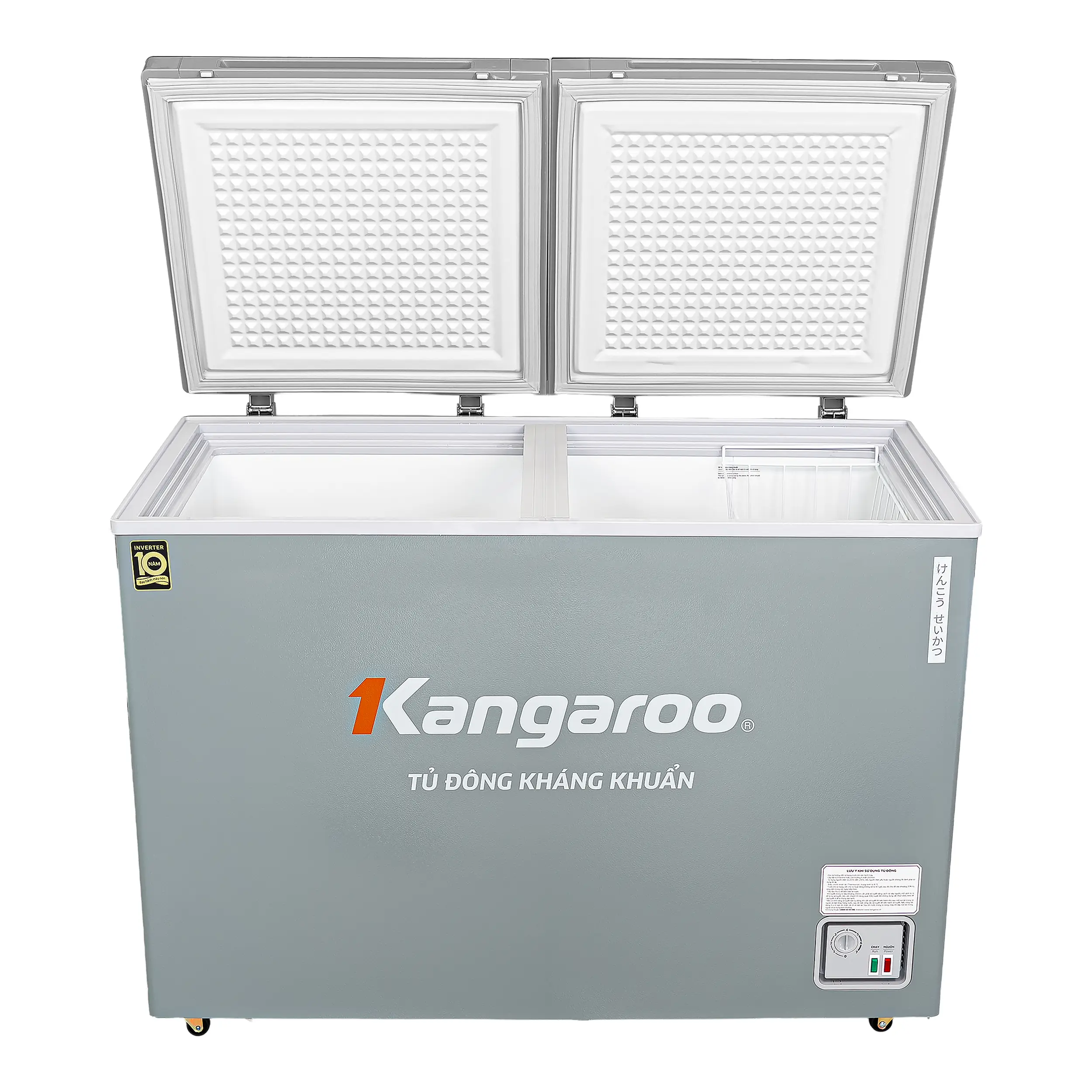 Tủ đông Kangaroo Inverter 286 lít KGFZC286IK1 Màu Ghi