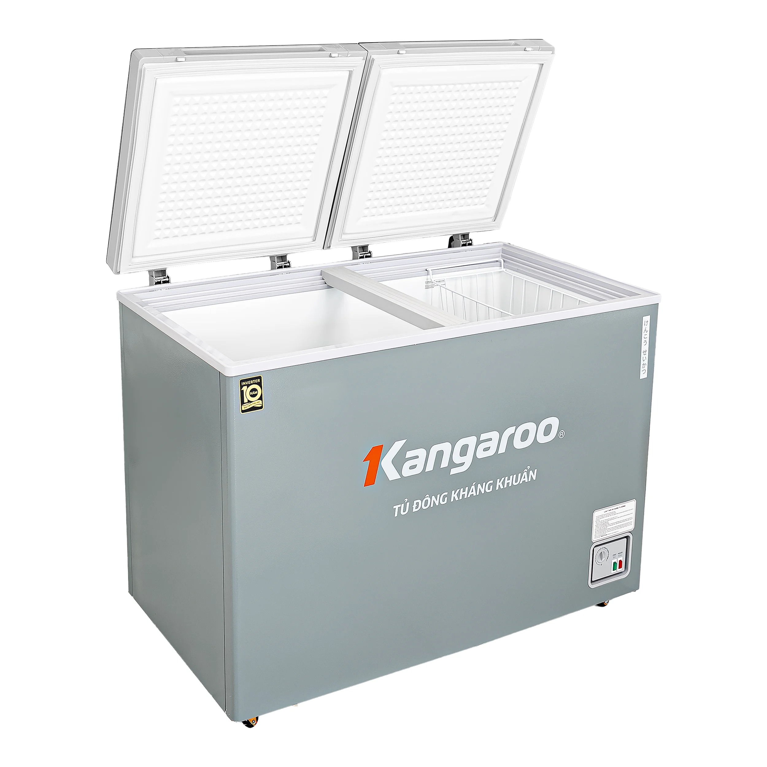 Tủ đông Kangaroo Inverter 286 lít KGFZC286IK1 Màu Ghi