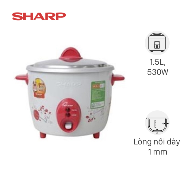 Nồi cơm nắp rời Sharp 1.5 lít KSH-D15V